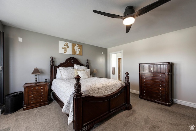 2115 N 5 E, Layton, UT 84041 - bedroom with carpet, ceiling fan, baseboards, and connected bathroom