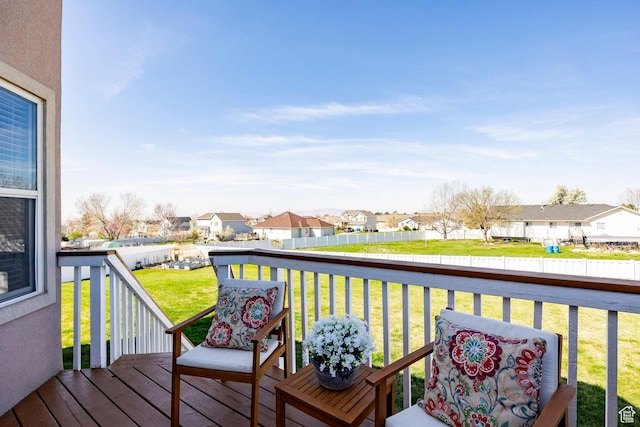 2115 N 5 E, Layton, UT 84041 - wooden deck featuring a residential view