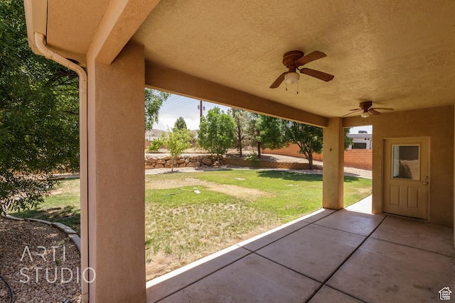 1971 S Great Basin Dr, Washington, UT 84780 - view of patio with ceiling fan