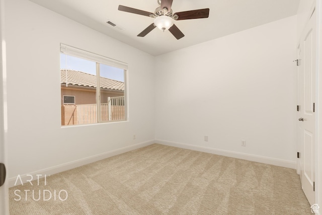1971 S Great Basin Dr, Washington, UT 84780 - carpeted spare room with baseboards and ceiling fan