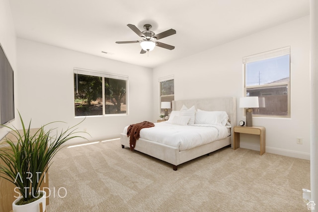1971 S Great Basin Dr, Washington, UT 84780 - bedroom with carpet floors and ceiling fan