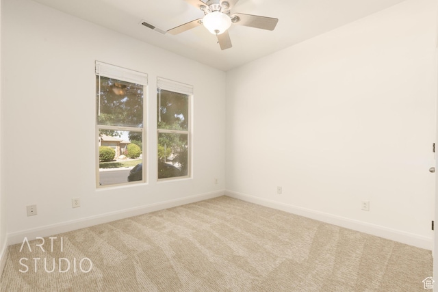 1971 S Great Basin Dr, Washington, UT 84780 - carpeted empty room featuring baseboards and ceiling fan