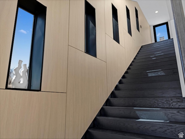 view of stairway