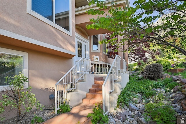 3391 E Brockbank Dr S, Millcreek, UT 84124 - property entrance with stucco siding
