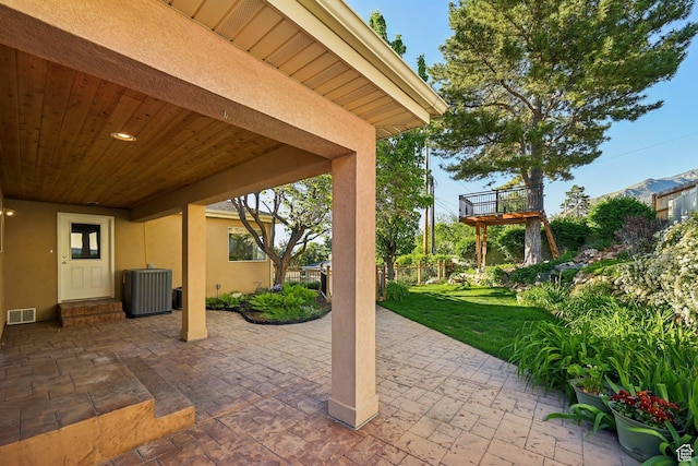 3391 E Brockbank Dr S, Millcreek, UT 84124 - view of patio featuring cooling unit