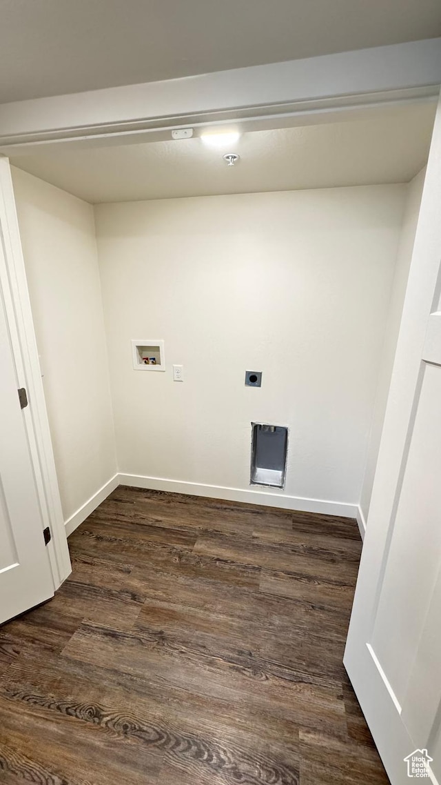 383 W 625 N A-D, Unit A-D Payson, UT 84651 - clothes washing area featuring hookup for an electric dryer, hookup for a washing machine, laundry area, and dark wood finished floors