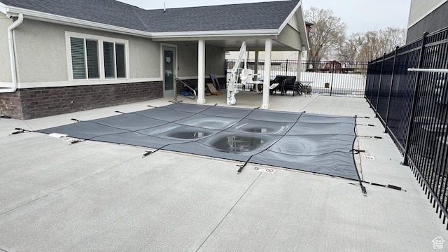 383 W 625 N A-D, Unit A-D Payson, UT 84651 - view of swimming pool featuring a fenced in pool, a patio, and fence