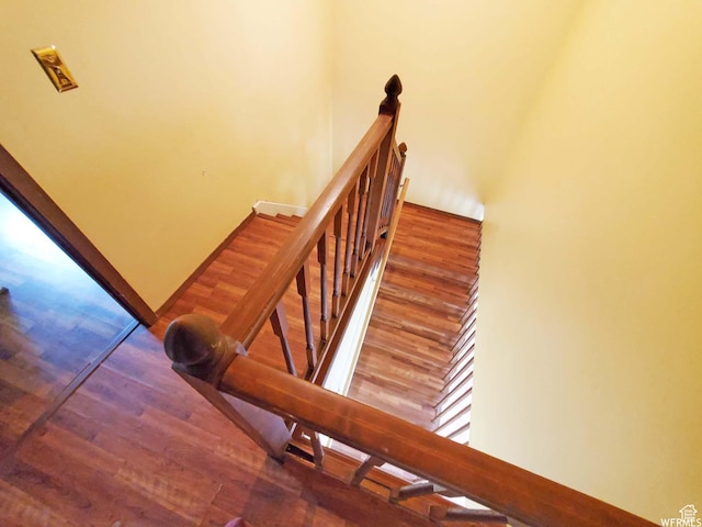 281 E 7th St S, Ogden, UT 84404 - stairway with wood finished floors