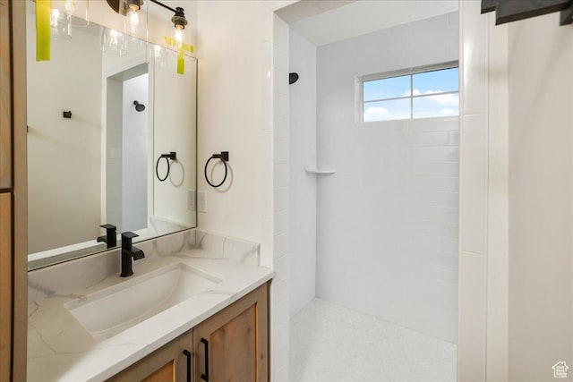 1284 E 1150 S, Garland, UT 84312 - bathroom with tiled shower and vanity