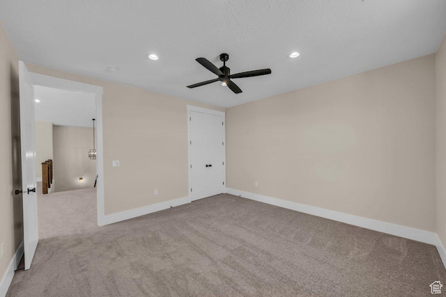 1816 S 920 W, Hurricane, UT 84737 - unfurnished bedroom with baseboards, recessed lighting, and carpet