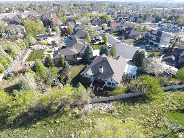 birds eye view of property featuring a residential view