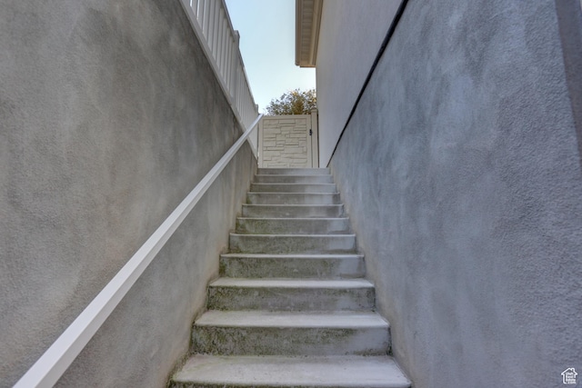 view of stairs