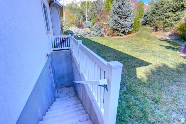 view of staircase