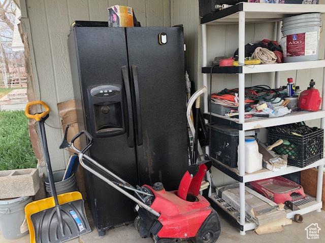 view of storage area