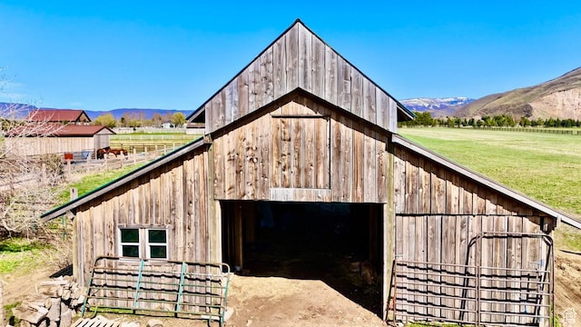 3193 S Southfield Rd W, Daniel, UT 84032 - view of barn featuring a mountain view