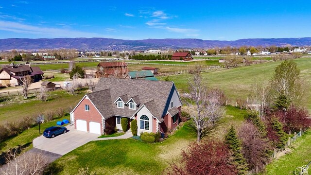 3193 S Southfield Rd W, Daniel, UT 84032 - drone / aerial view with a rural view and a mountain view