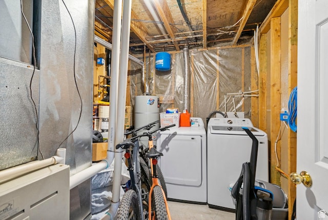 1055 W 325 N, Hyrum, UT 84319 - washroom with washing machine and dryer and laundry area
