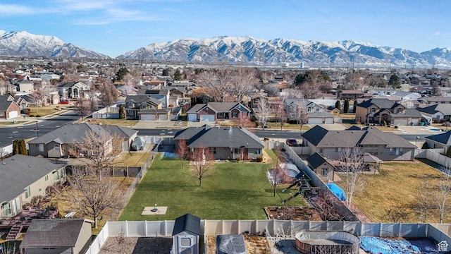956 S 1525 W, Syracuse, UT 84075 - bird's eye view featuring a mountain view and a residential view