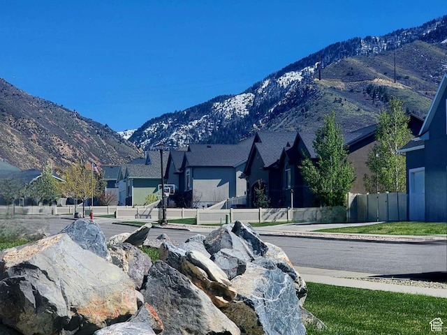 view of mountain feature