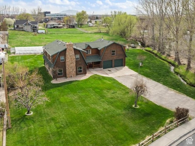 bird's eye view featuring a residential view