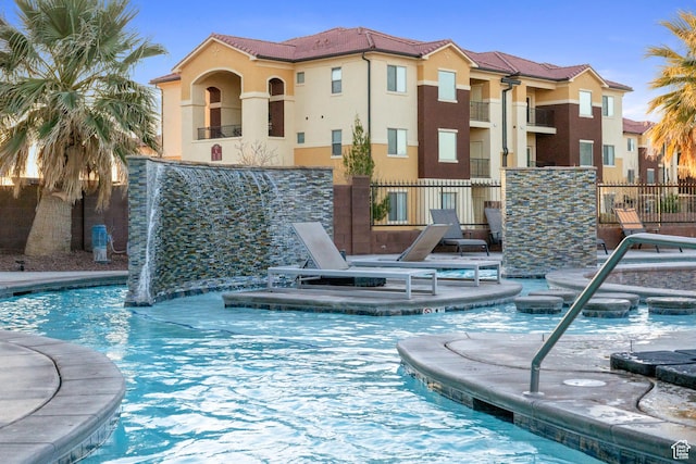 238 N 2020 W # 69, Hurricane, UT 84737 - view of swimming pool with a patio area and fence