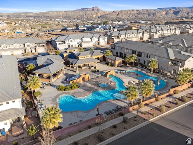 238 N 2020 W # 69, Hurricane, UT 84737 - bird's eye view featuring a mountain view and a residential view