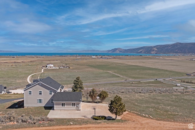 155 S Last Chance Dr, Laketown, UT 84038 - bird's eye view with a rural view and a water and mountain view