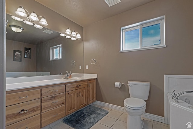 155 S Last Chance Dr, Laketown, UT 84038 - full bath with visible vents, toilet, vanity, and baseboards