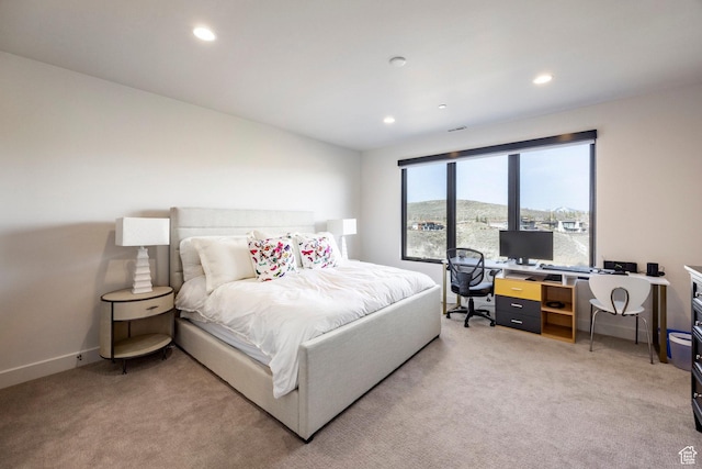 6633 Golden Bear Loop W, Park City, UT 84098 - bedroom featuring baseboards, recessed lighting, and light colored carpet