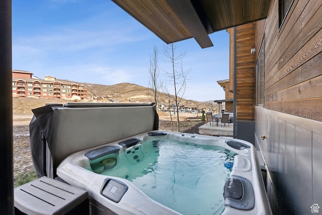 3595 Ridgeline Dr, Park City, UT 84098 - exterior space with a mountain view and a hot tub