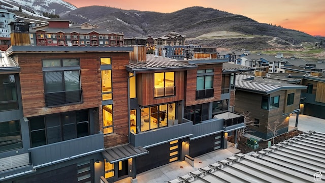 3595 Ridgeline Dr, Park City, UT 84098 - exterior space with a mountain view and a garage