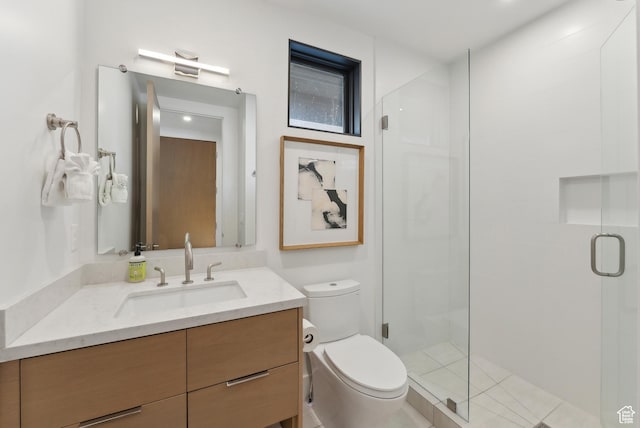 3595 Ridgeline Dr, Park City, UT 84098 - bathroom with a shower stall, vanity, and toilet