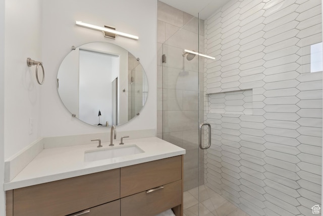 3595 Ridgeline Dr, Park City, UT 84098 - bathroom featuring a shower stall and vanity