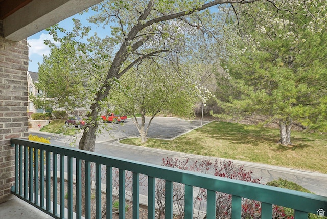 view of balcony