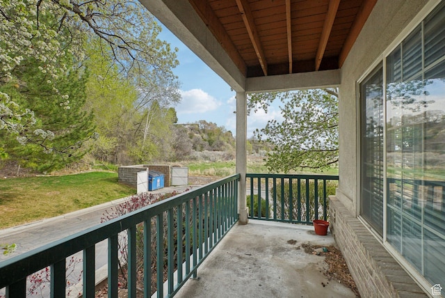 view of balcony