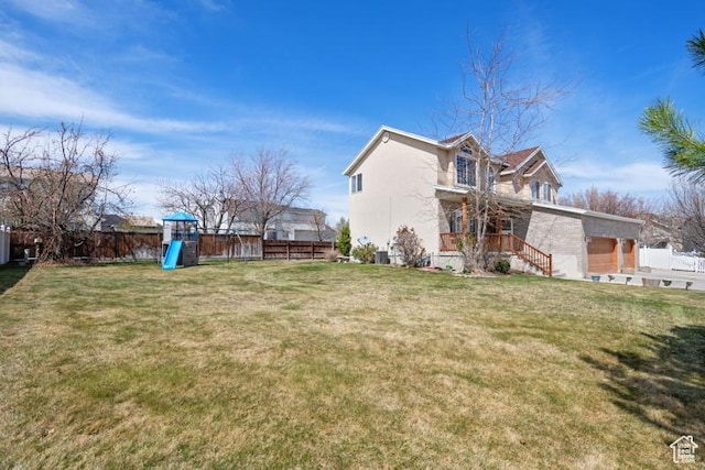8366 S Cobble Cir W, West Jordan, UT 84081 - view of yard with fence and a playground