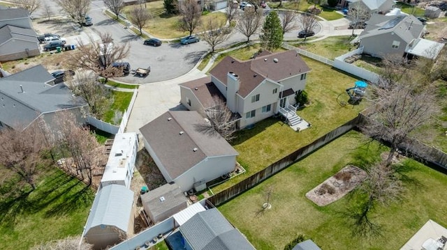 8366 S Cobble Cir W, West Jordan, UT 84081 - bird's eye view featuring a residential view