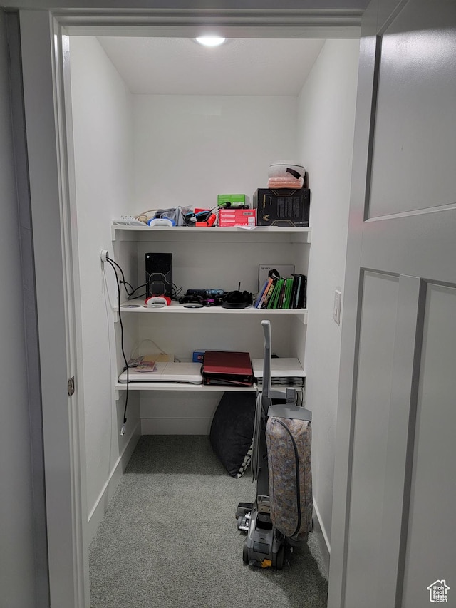 view of storage area