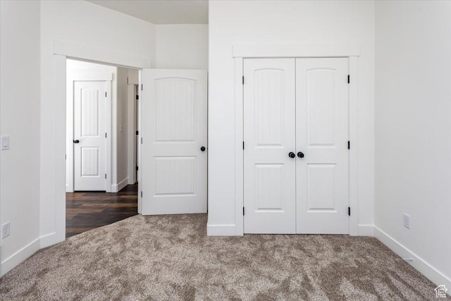 432 Tee Cir, Preston, ID 83263 - unfurnished bedroom with a closet, baseboards, and carpet floors