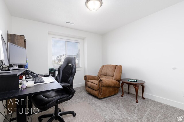790 E Ruby Dr, Morgan, UT 84050 - carpeted home office featuring visible vents and baseboards