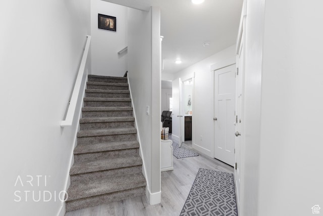 790 E Ruby Dr, Morgan, UT 84050 - stairway with baseboards and wood finished floors