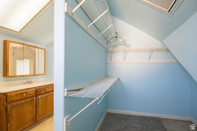 1370 S 1900 E, Vernal, UT 84078 - walk in closet with light colored carpet and lofted ceiling