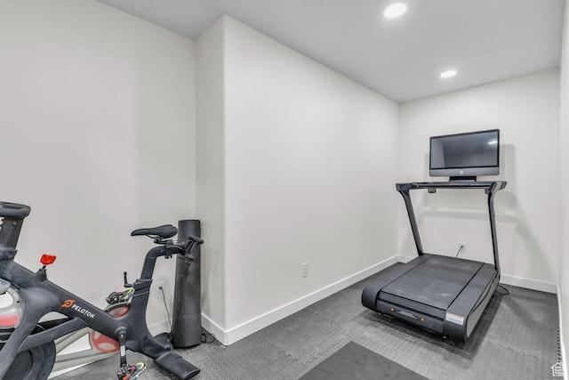1958 E Janet Kay Ln, Holladay, UT 84121 - workout area featuring recessed lighting and baseboards