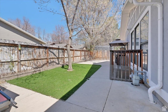 1480 N 1525 E, Logan, UT 84341 - view of yard with a fenced backyard and a patio