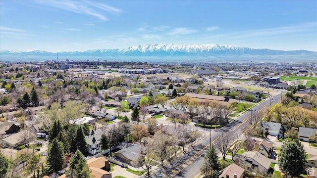 1480 N 1525 E, Logan, UT 84341 - drone / aerial view with a mountain view and a residential view