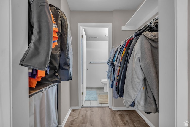 6821 N 2200 W Unit 11K, Park City, UT 84098 - spacious closet featuring wood finished floors and visible vents