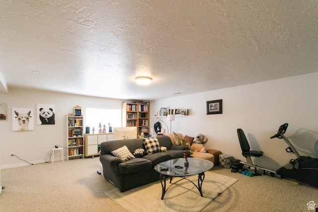 9928 S Cascade Park Dr, Sandy, UT 84070 - living room featuring light carpet and a textured ceiling