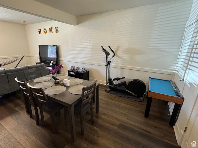 dining room featuring wood finished floors