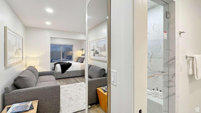 3000 Canyons Resort Dr Unit 4600, Park City, UT 84098 - living room with light wood-type flooring and recessed lighting