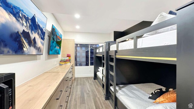 3000 Canyons Resort Dr Unit 4600, Park City, UT 84098 - bedroom with wood finished floors and recessed lighting